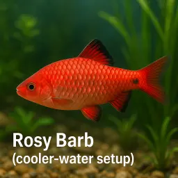 Rosy Barb Cooler Water Setup